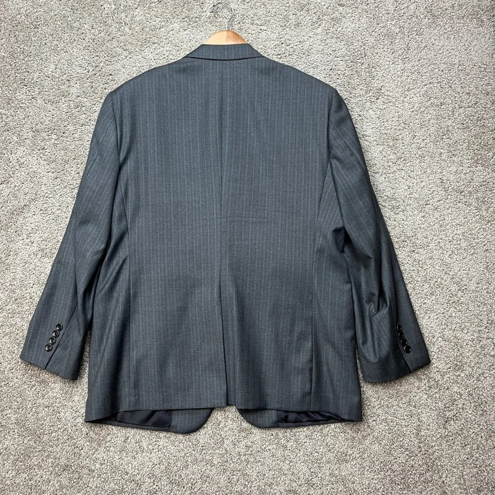 Brooks Brothers 1818 Madison Blazer Mens 42S Gray Saxxon Wool Pinstripe‎ USA